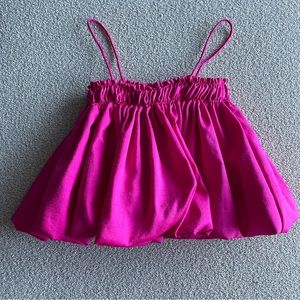 Ming Ma Fuchsia Bubble Top